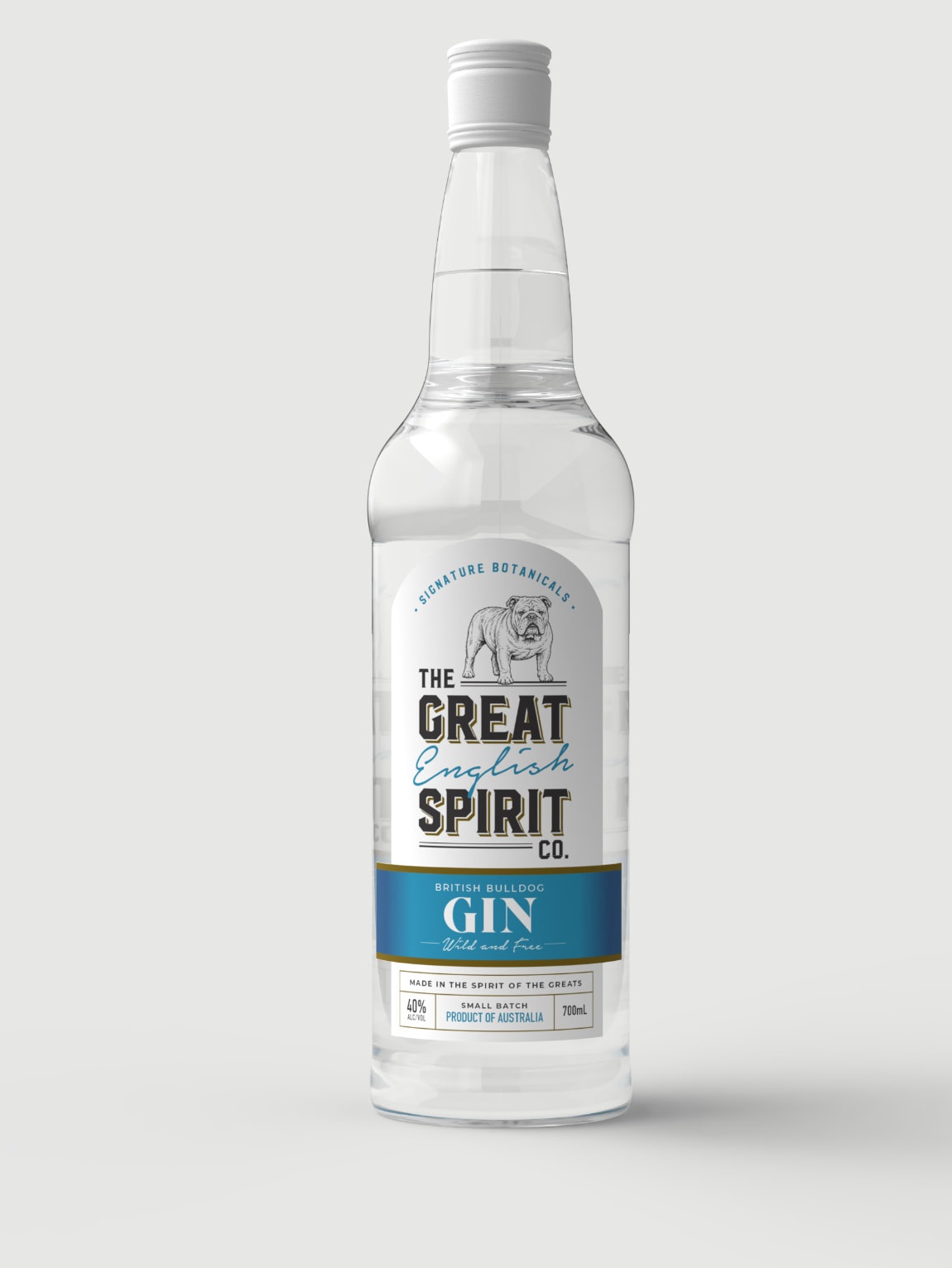 The Great Spirit Co. British Bulldog Gin — small batch product of Australia